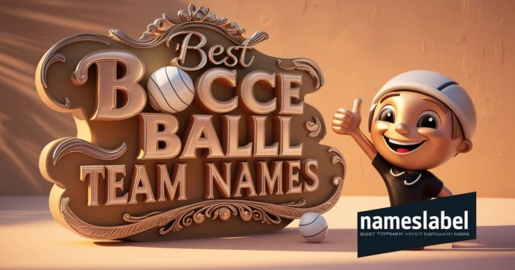 Best Bocce Ball Team Names