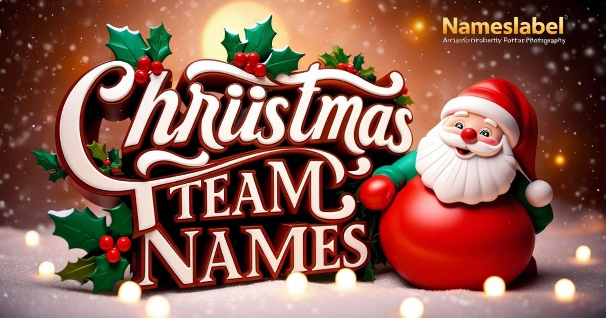 Christmas Team Names