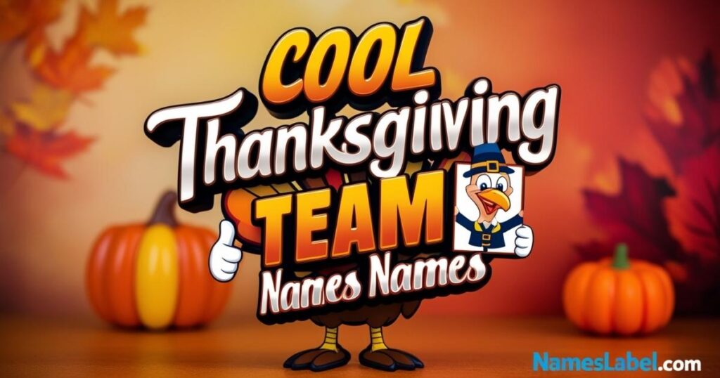 Cool Thanksgiving Team Names