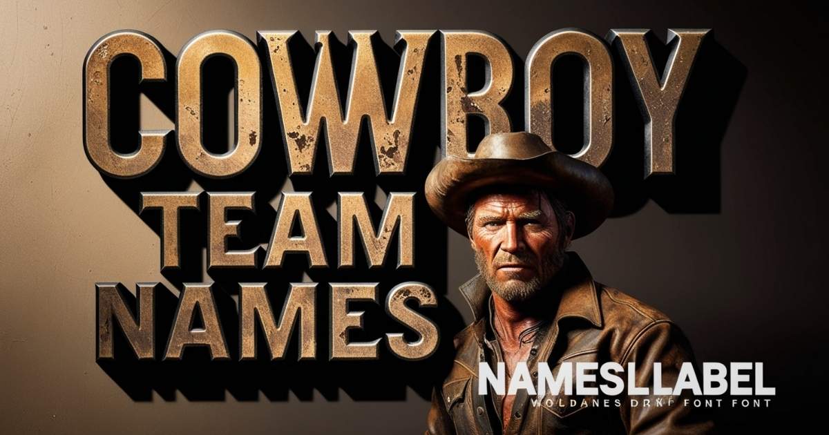 Cowboy Team Names