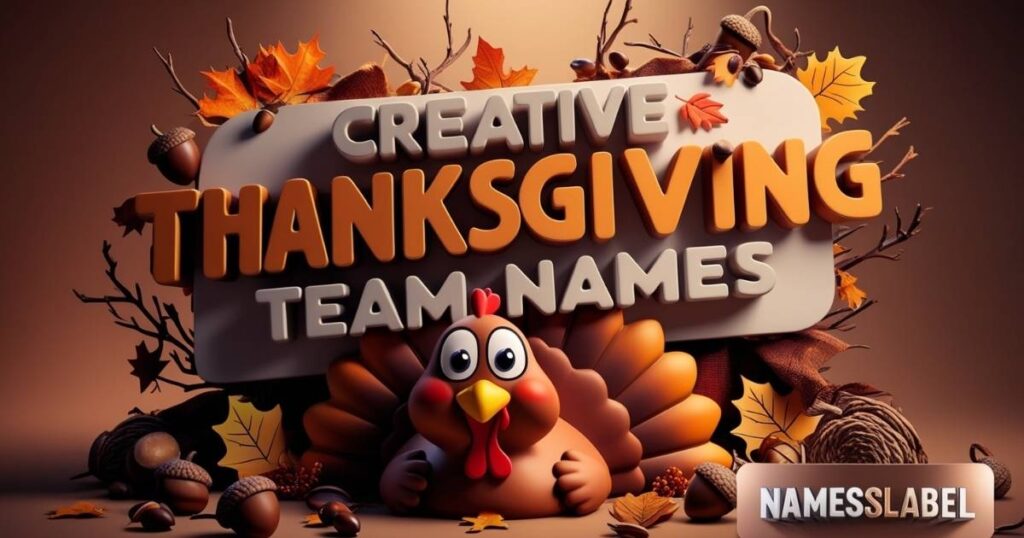 Creative Thanksgiving Team Names