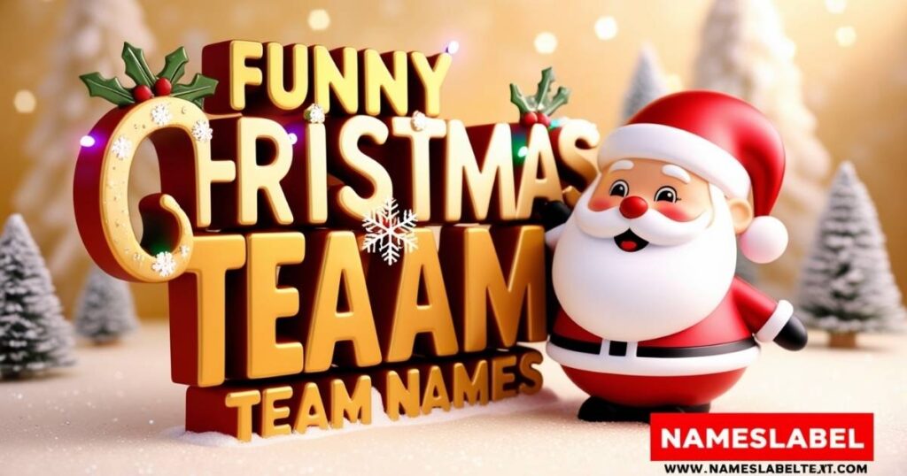 Funny Christmas Team Names