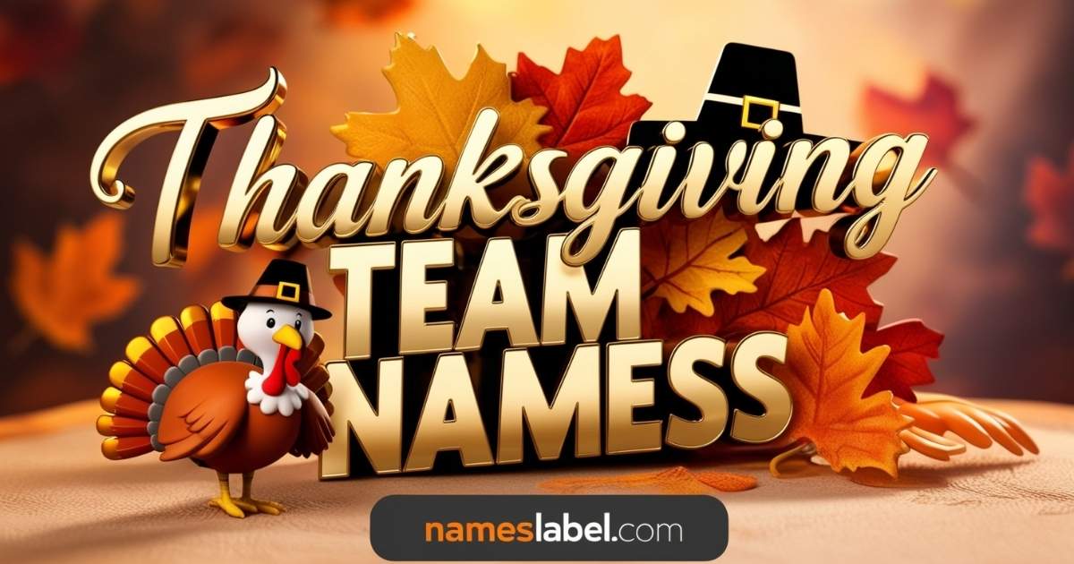 Thanksgiving Team Names