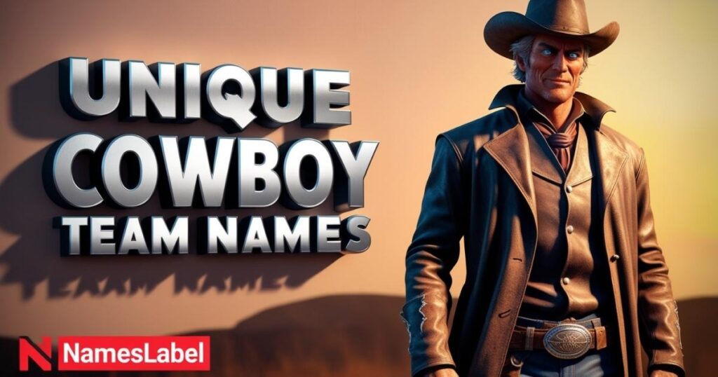 Unique Cowboy Team Names