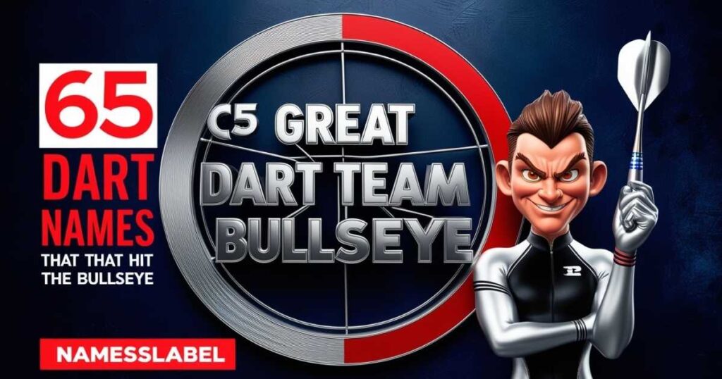 65 Great Dart Team Names That Hit the Bullseye