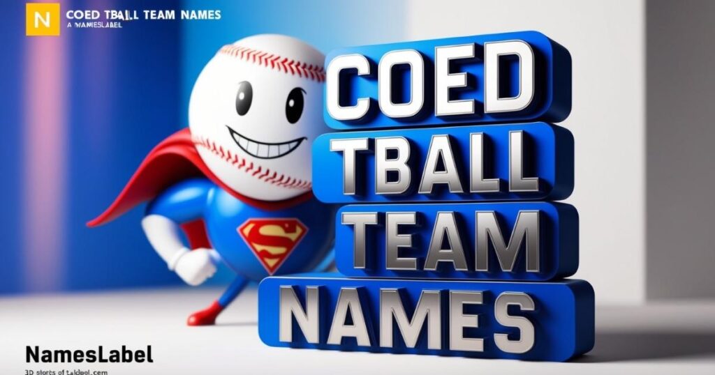 Coed TBall Team Names