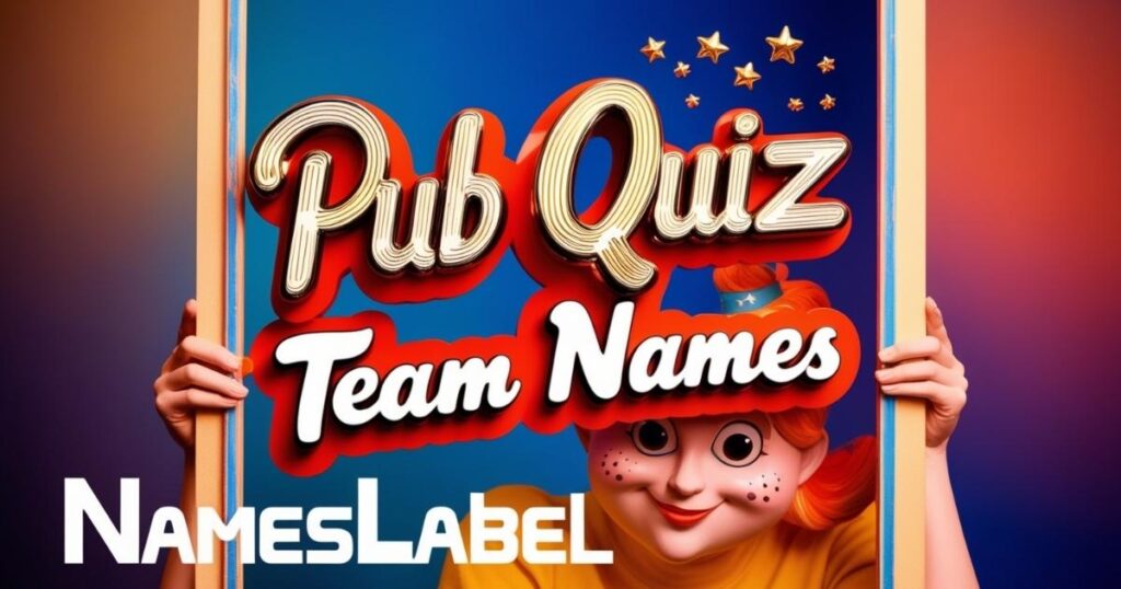 Pub Quiz Team Names