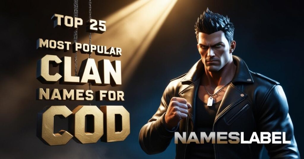 Top 25 Most Popular Clan Names for COD