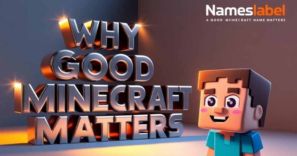 Why a Good Minecraft Name Matters