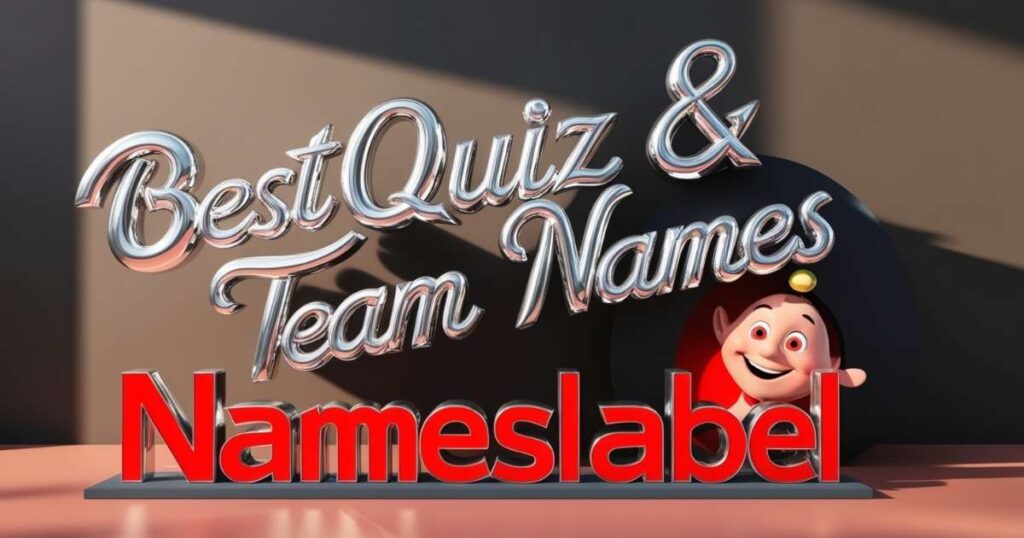 Best QUIZ & TRIVIA TEAM NAMES