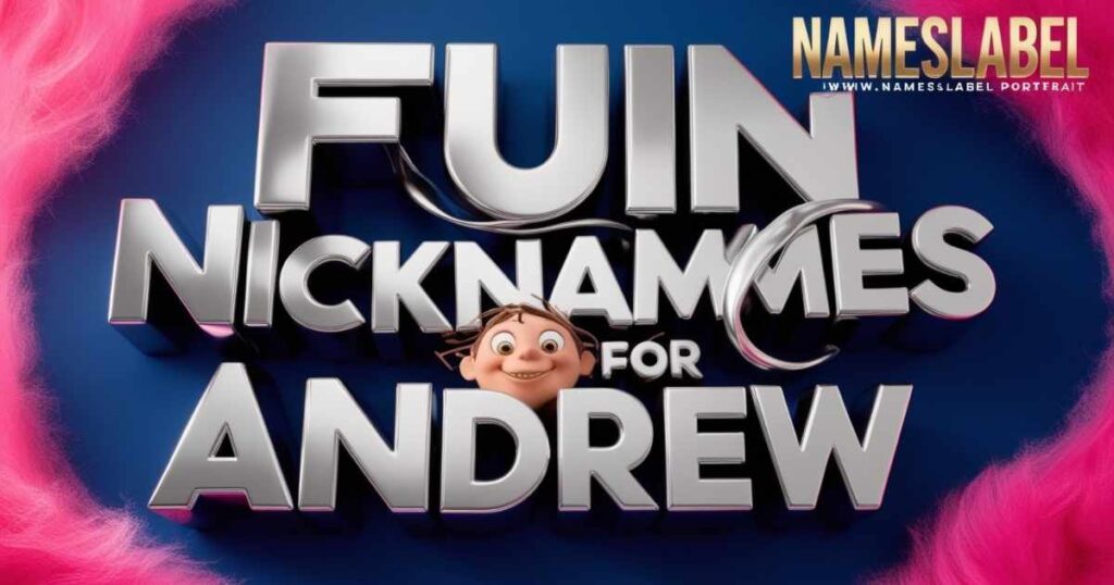 Fun NICKNAMES FOR ANDREW