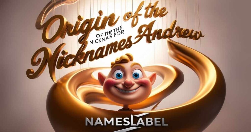 Origin of the NICKNAMES FOR ANDREW