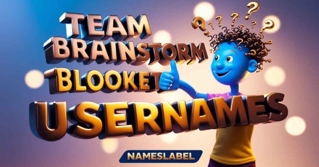 team Brainstorm BLOOKET USERNAMES